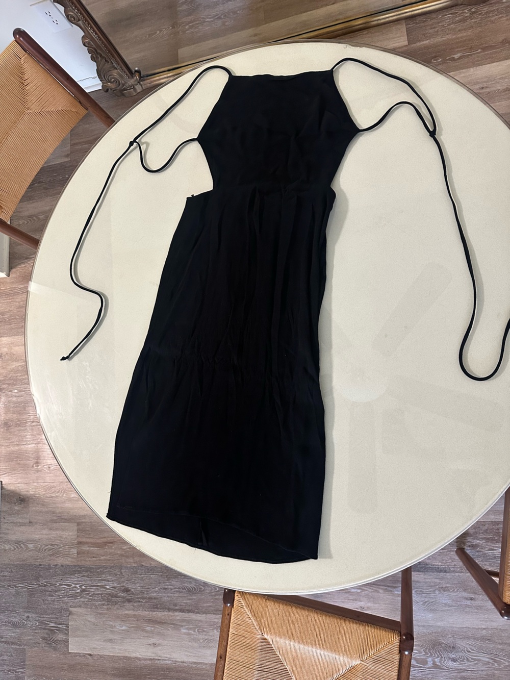 Reformation Black Open Back Midi Dress - Picture 3 of 7